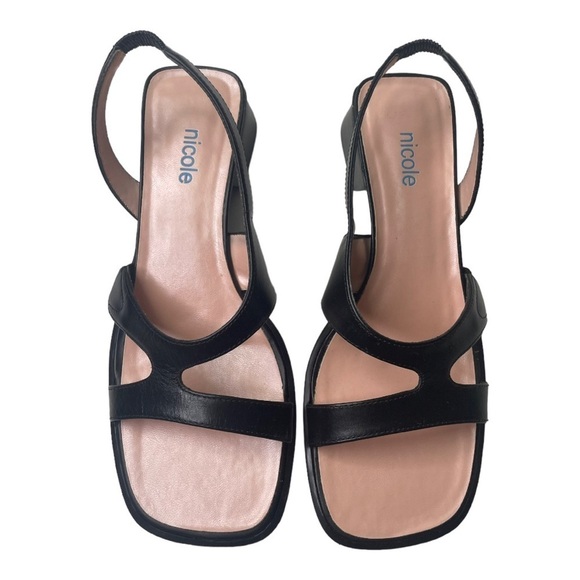 Y2K Nicole Sandy Women’s Black Heeled Sandals - Picture 9 of 9